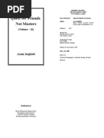 Quest for Friends Not Masters - Vol -II- Complete Book