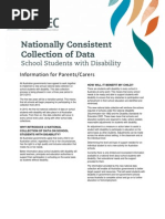 Nationally Consistent Collection of Data School Students With Disability