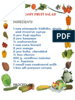 Creamy Fruit Salad: Procedure