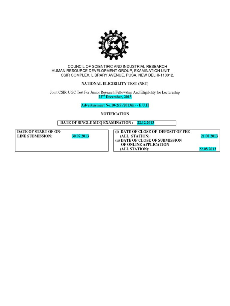 Csir Ugc Net PDF | PDF