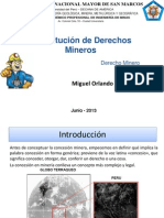 Constitución de Derechos Mineros