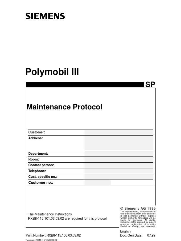 Maintenance Protocol | PDF | Communications Protocols | Power Supply