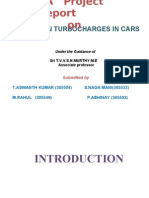 A Study On Turbocharges in Cars: Under The Guidance of