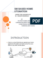 Gsm Based Home Automation paper presentation