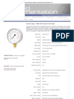 Pressure Gauge - 100mm HVAC Bourdon Tube Design