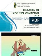 Discussion on Upsr Trial Exam 2013