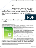Hướng dẫn cơ bản về Microsoft Project 2010 Professional - Phần 2 - giáo trình trực tuyến