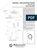 Personal Grounding Rods: OSHA Conforming Optional Handle Lengths Optional Cable Lengths