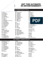 DSTV Channels List Sept 2011 PDF