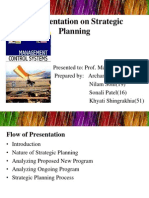 A Presentation On Strategic Planning