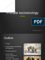 Primate Socioecology: ANTH204