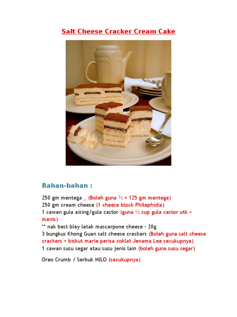 Salt Cheese Cracker Cream Vsimple Pdf