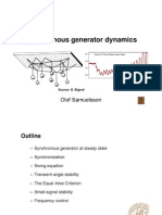 Synchronous Generator Dynamics: Olof Samuelsson