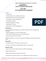 Unit-VIII Logic Programming Languages: Principles of Programming Language