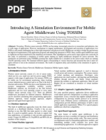 Introducing A Simulation Environment For Mobile Agent Middleware Using TOSSIM