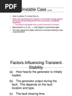 Unstable Case: - Area A Above P Is Less Than A