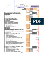 Income Tax Calculator FY 2013 14