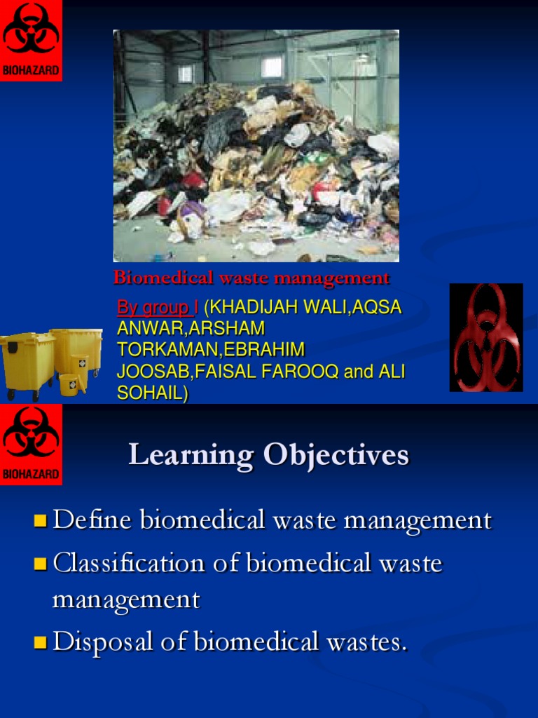 Seminar 1 (Bio Medical Waste Management PDF Waste Management Waste
