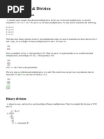 Multiplication & Division