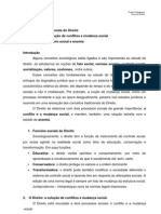 MesaRedonda - Funcões Do Direito Conflito e Mudança Social