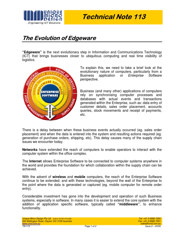 Evolution of Edgeware Technologies | PDF | Radio Frequency ...