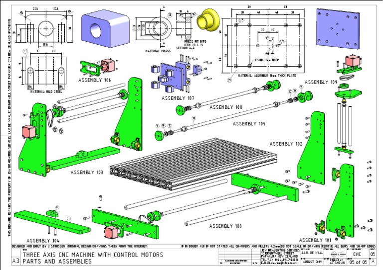 CNC Machine Parts Drawing | PDF | Technology & Engineering