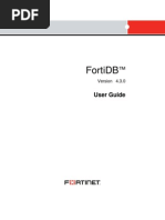 Fortidb User Guide 430