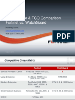 Competitive Analysis - Fortinet Vs WatchGuard Performance and TCO