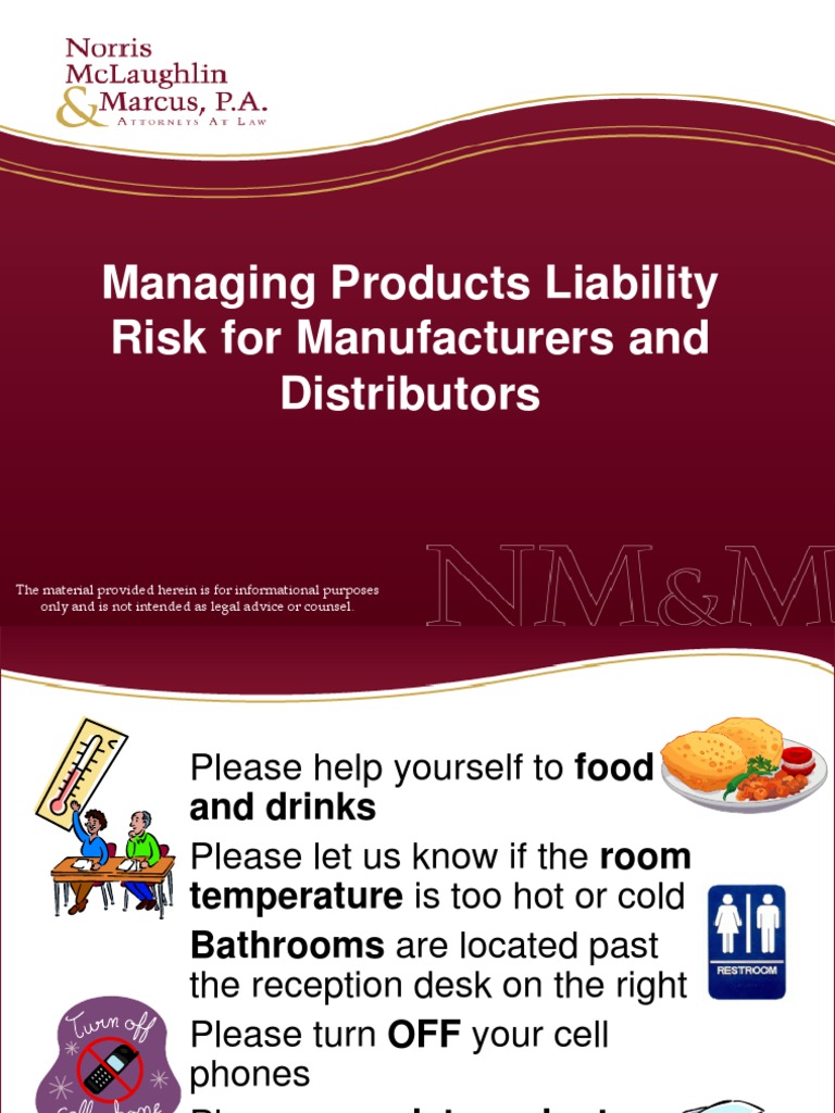 Product Liability Seminar Slides | PDF | Product Liability | Insurance