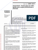 Material têxtil - Tecido plano de 100% algodão para roupas profissionais e uniformes.pdf