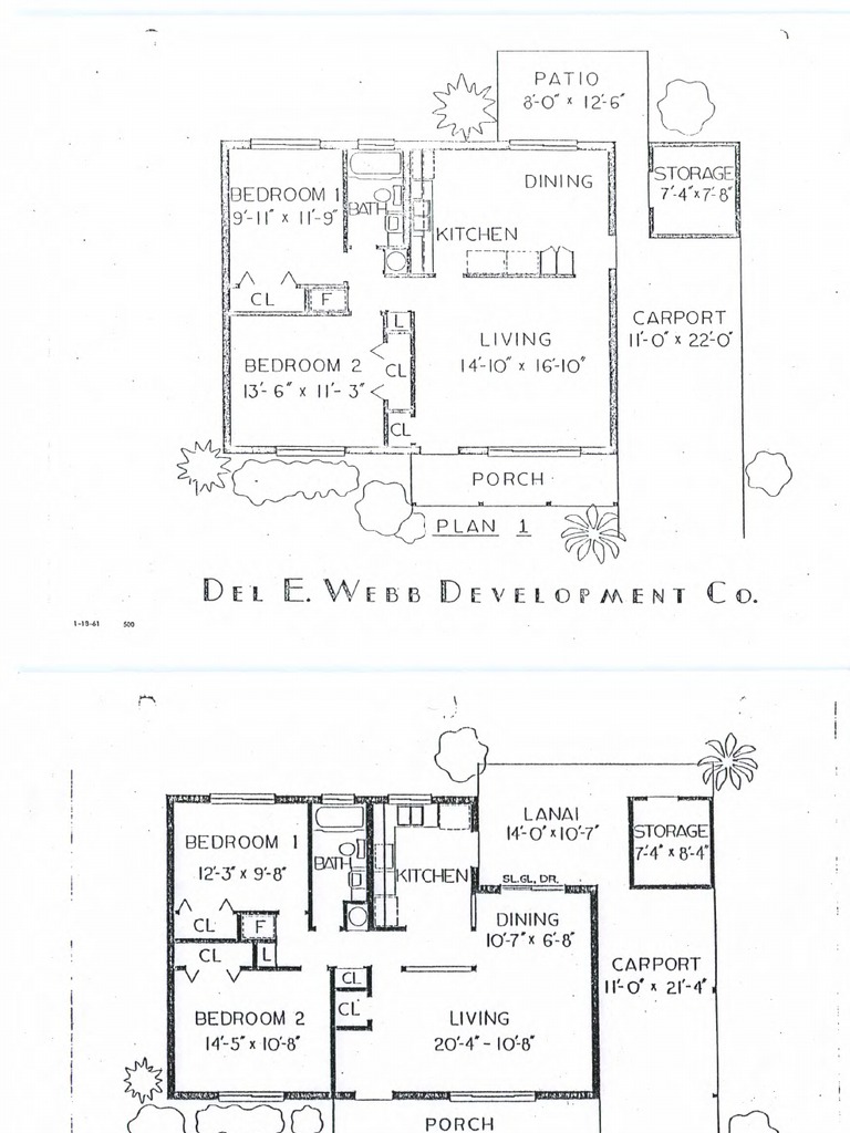Sun City House Floor Plans 118