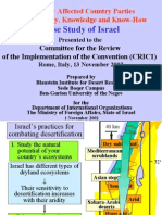 Case Study of Israel: Access by Affected Country Parties To Technology, Knowledge and Know-How