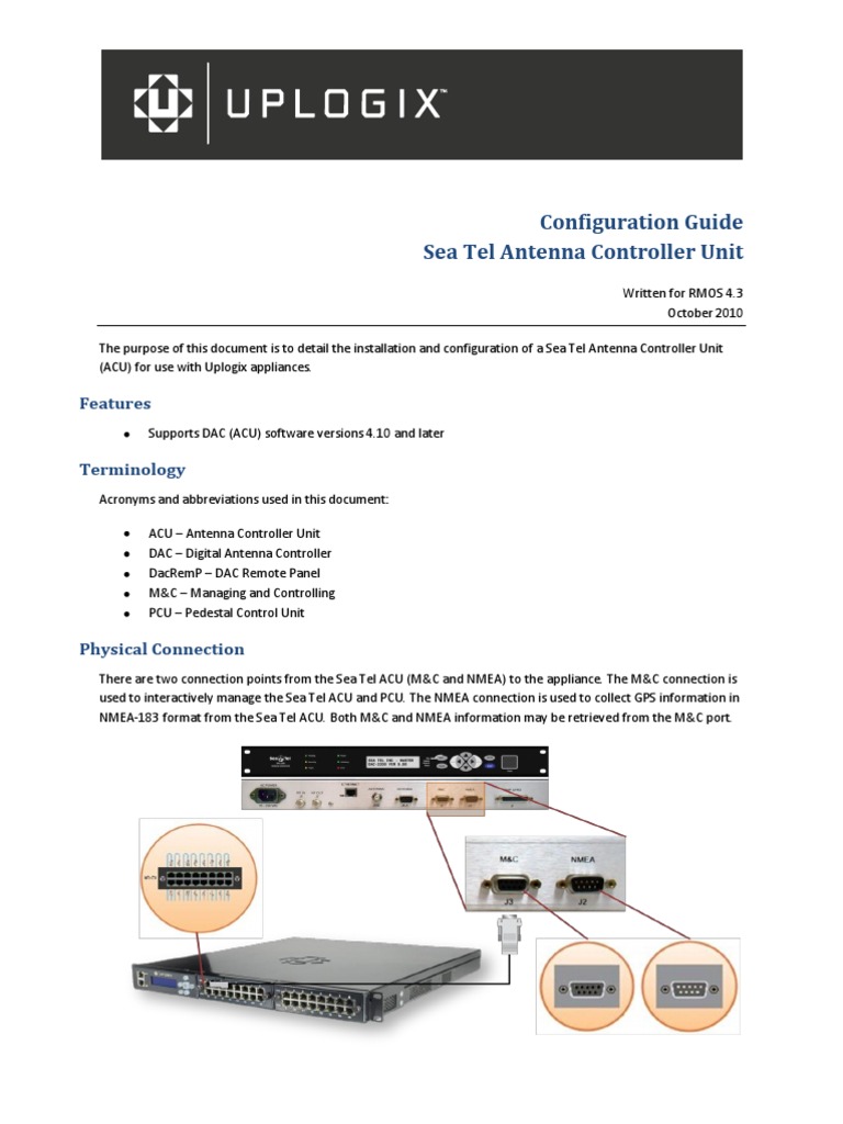 Configuration Guide Sea Tel 4.3 | Command Line Interface | Port (Computer  Networking)