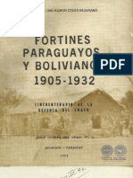 FORTINES PARAGUAYOS Y BOLIVIANOS 1905 a 1932 - GRAL.BRDA RAMON CESAR BEJARANO - 1984 - PORTALGUARANI