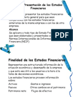 Presentación y objetivos de los estados financieros según NIC 1