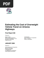 Download Estimating the Cost of Overweight Vehicle Travel on Arizona Highways by Sandy H Straus ESRA Consulting Corporation and John Semmens Department of Transportation and Federal Highway Administration FHWA-AZ-06-528 Phoenix Arizona Arizona Department of Transportation 2006 by 0888668 SN15770154 doc pdf
