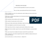 Courageous Resolution for Men | PDF | Repentance | Religious Faiths