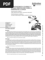 Parafraseando A Noam Chomsky Obra Democracia y Educación