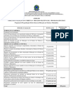 Anexo Iii - Tabela de Avaliação Do Currículo - Processo Seletivo 2012 - Programa Educimat