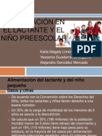 Alimentación en El Lactante y El Niño Preescolar