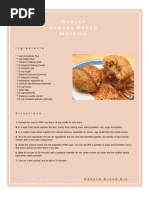 Download Barley Banana Bread Muffins Recipe by Banana Bread SN15773058 doc pdf