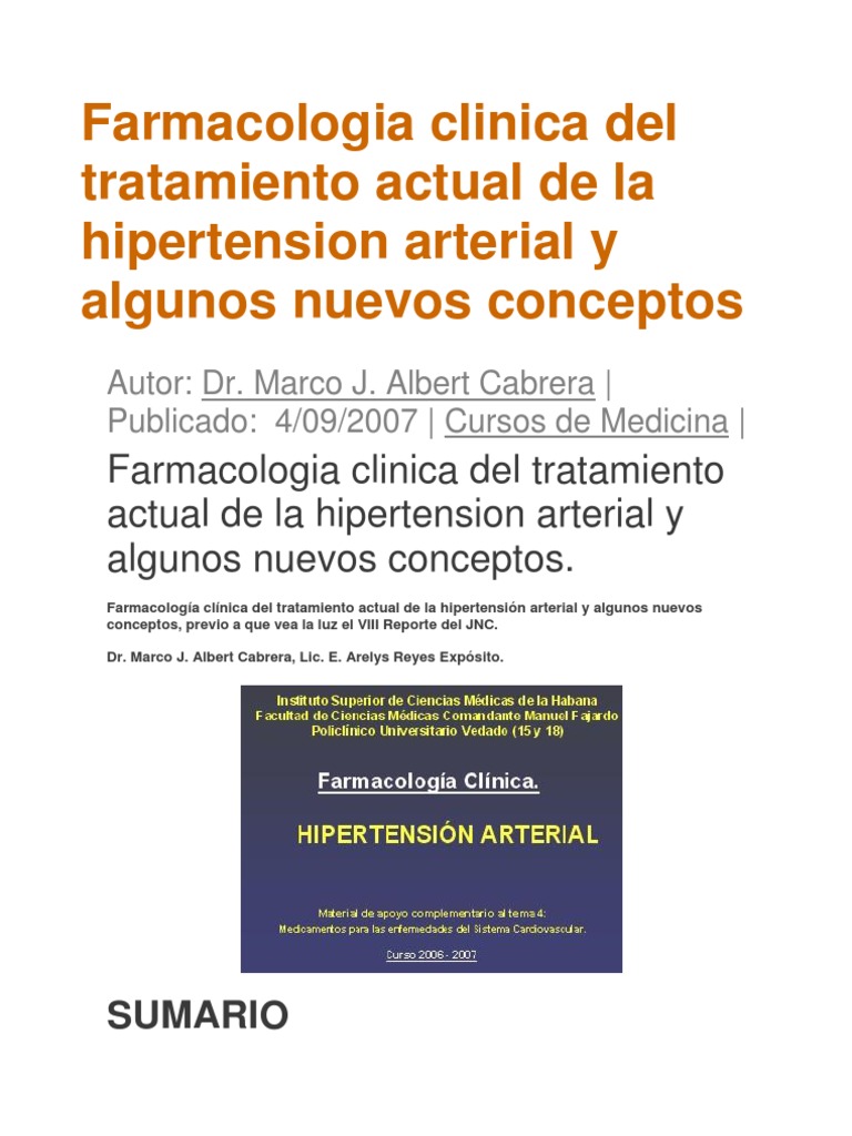 Farmacologia Clinica Del Tratamiento Actual de La..
