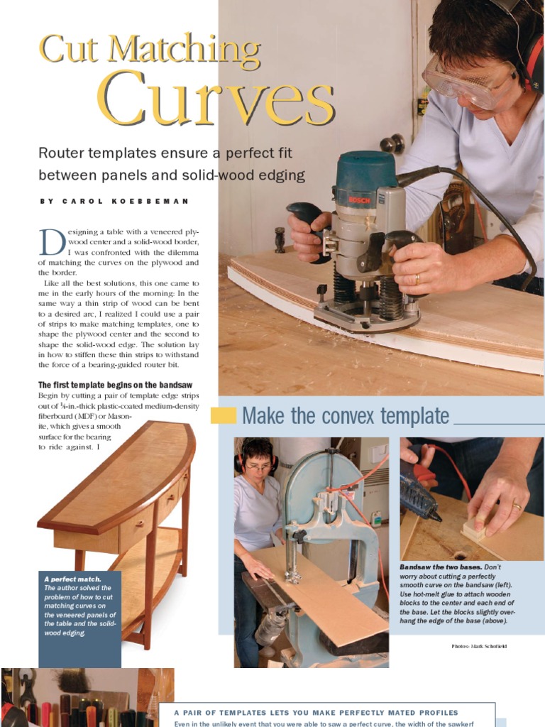 Cut Matching Curves Article) PDF Plywood Manmade Materials