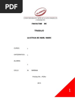 Etica de Karl Marx Monografia