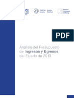 Analisis Del Presupuesto de Ingresos y Egresos 2013