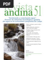 Revista Andina (Cusco), n. 51 (2011) - Tabla de Contenidos