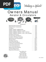Aerator Circulator Owners Manual Kasco