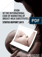 Code Marketing Breast-Milk Substitutes WHO 2011