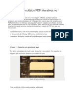 Cria PDF formulários InDesign