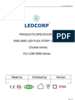 Products Specification 5050 SMD Led Flex Strip: (Dc12V) (Crystal Series) For LC60 5050 Series